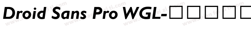 Droid Sans Pro WGL字体转换